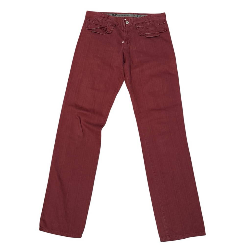 Vintage Dolce & Gabbana Straight Leg Pants
Size 32 Deep Red / Merlot